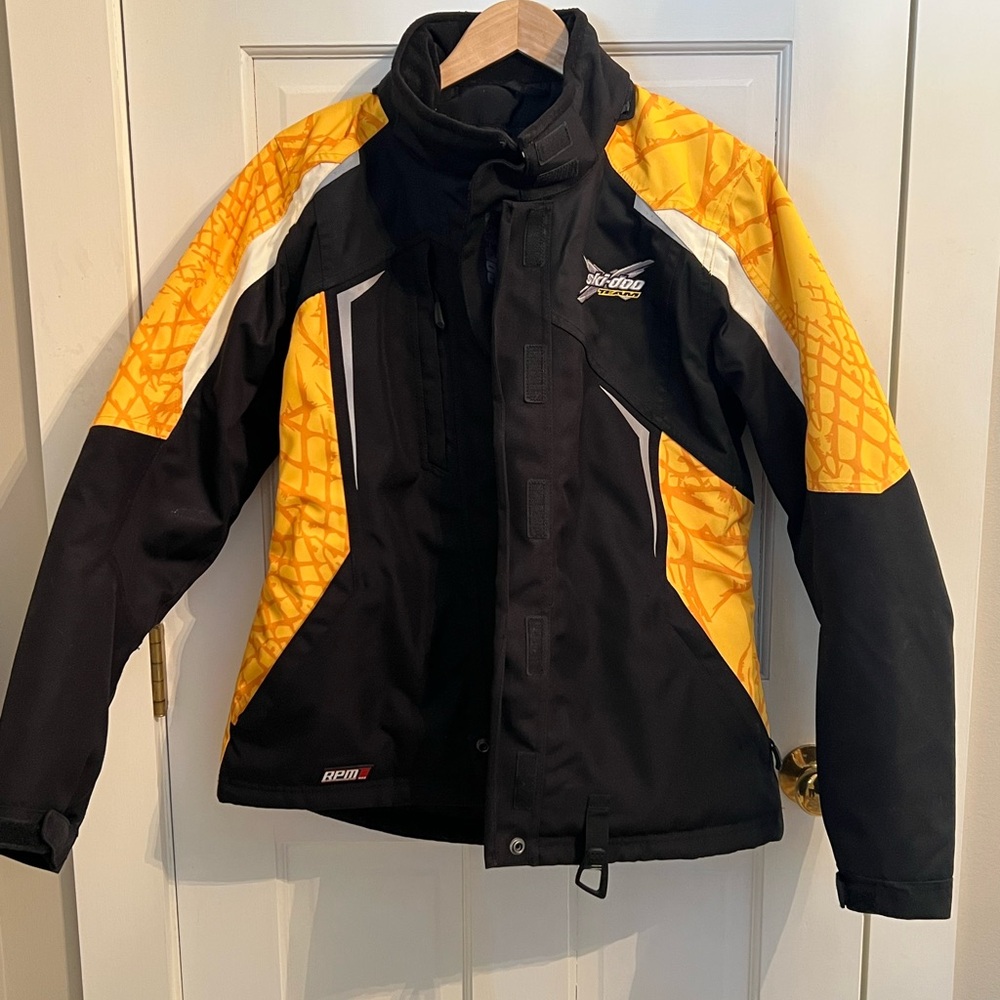 Ski-Doo Yellow and Black Snowmobile Jacket